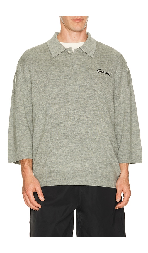 Fear of God ESSENTIALS Signature 3/4 Sleeve 90's Knit Polo