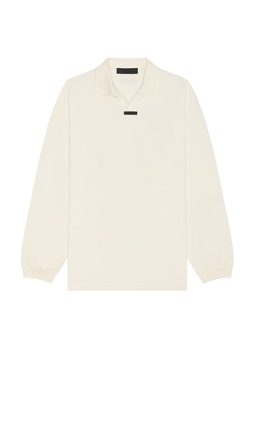 人気 ☆ FEAROFGOD ☆ ESSENTIALS LONG SLEEVE POLO Fear of God Essentials Mens Longsleeve Polo – Extra Butter