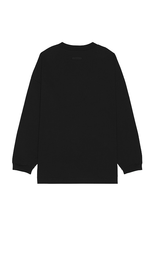 Shop Essentials Jersey Long Sleeve Tee In 블랙