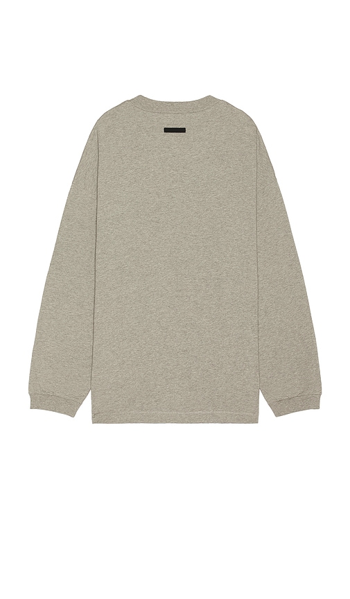 Shop Essentials Jersey Long Sleeve Tee In Dark Heather