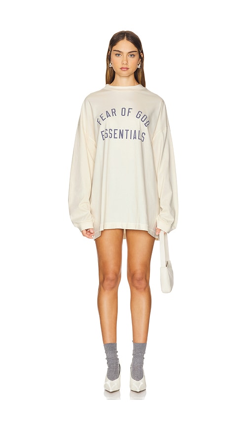 Fear of God ESSENTIALS Jersey Long Sleeve Tee in Shell