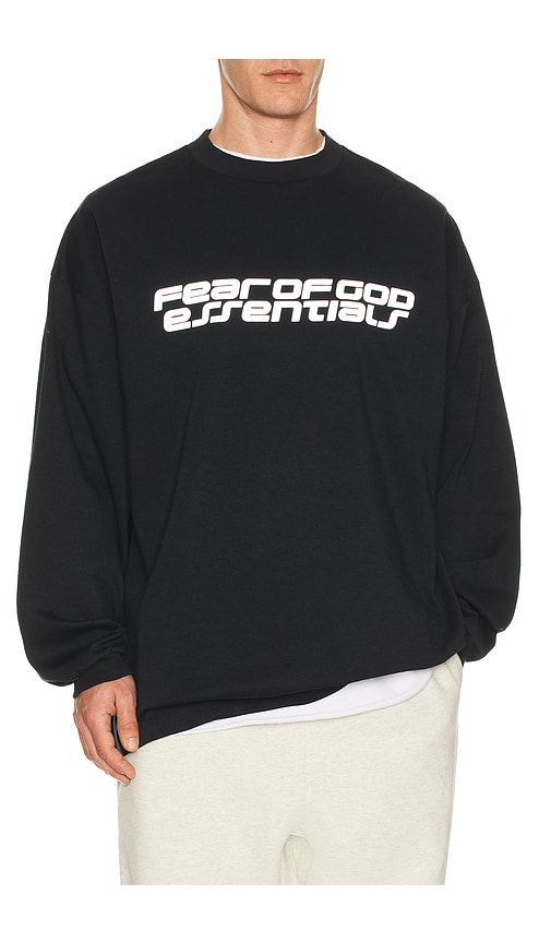 Essentials 90's Long Sleeve Tee In Black