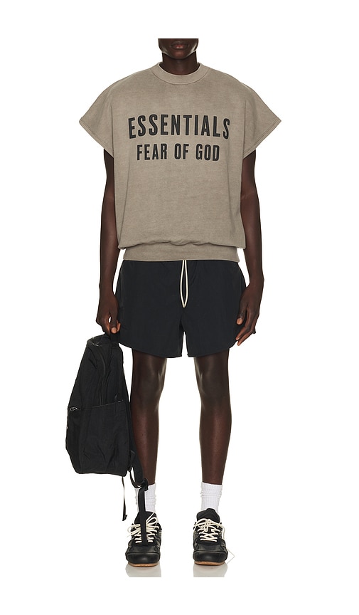 Essentials Drawstring Swim Trunks In Multi