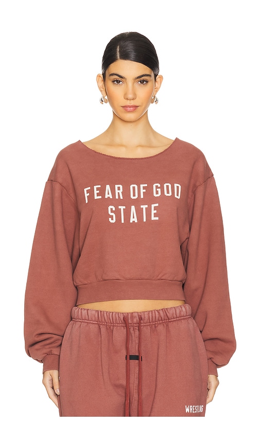 ESSENTIALS CROPPED SWEATSHIRT 