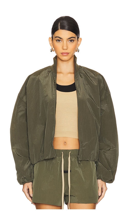 Shop Essentials Track Jacket In Green