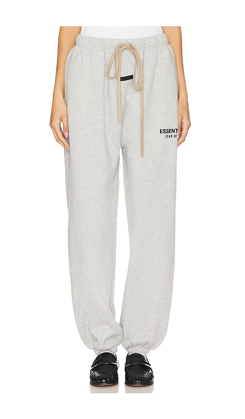 Fear of God ESSENTIALS Fleece Jogger in Light Heather Gray