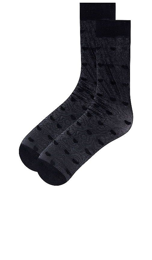Shop Falke Dot Sock In 黑色
