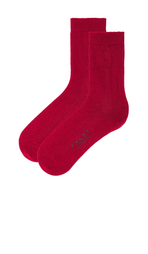 Shop Falke Cozy Wool Sock In Red