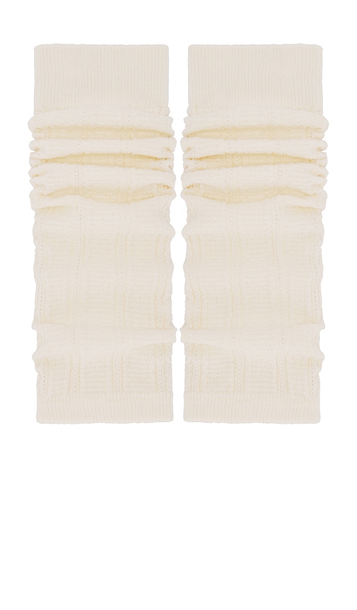 FALKE Needlepoint Leg Warmer in Off White