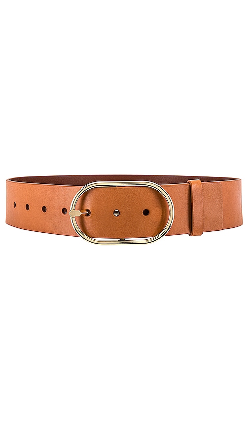 FRAME Grand Oval Buckle Belt in Natural | REVOLVE