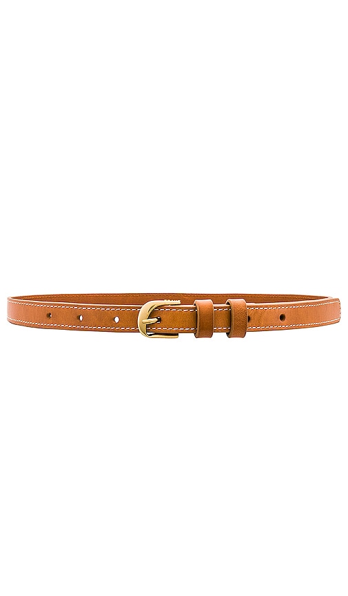 Frame Petit Twist Buckle Belt In Cuoio