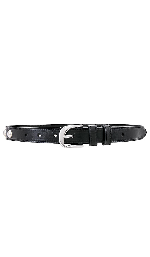 Frame Twist Buckle Studded Belt In Black