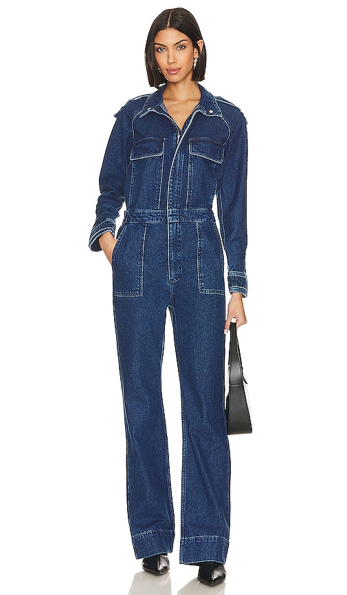 Frame Cinch Jumpsuit – Stoked In Blue