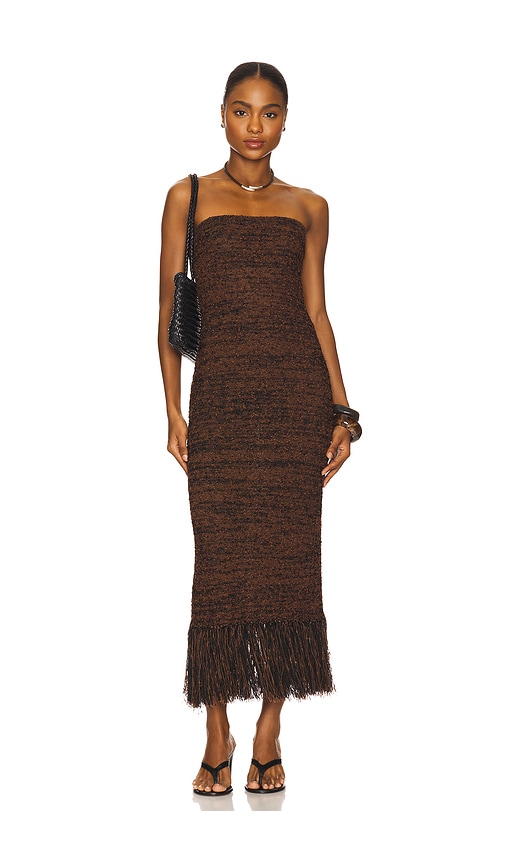 ROBE BOUCLE FRINGE in . Size S, XL, XS - FRAME - Modalova