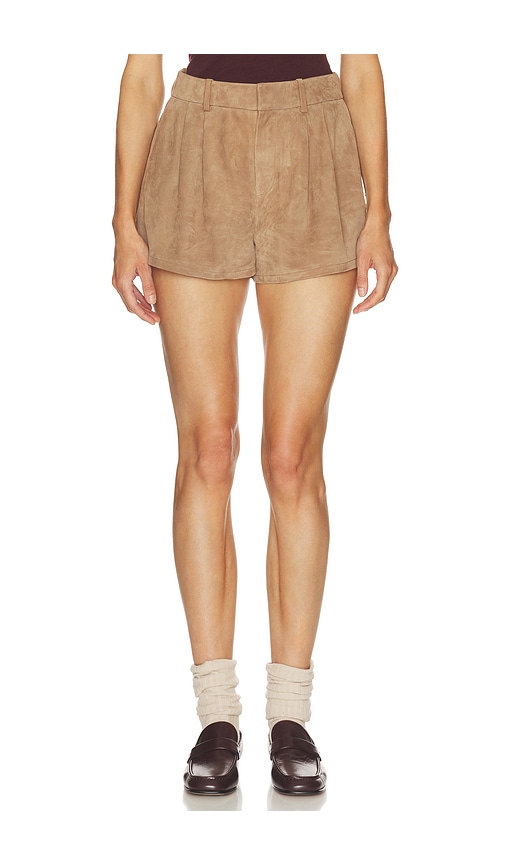 FRAME The Slant Short in Brown. Size 0. Also in 00, 2.