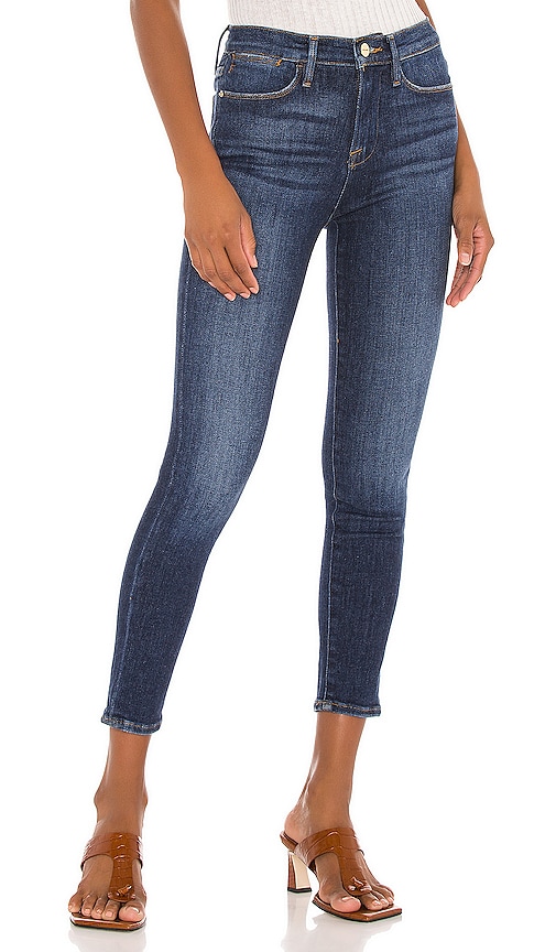 frame le high skinny crop jeans