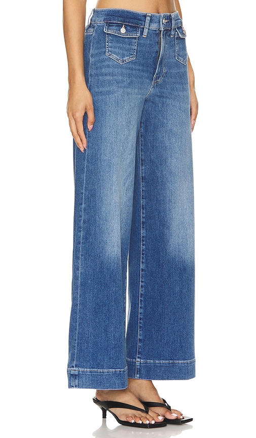 Shop Frame Patch Pocket Slim Palazzo In Blue