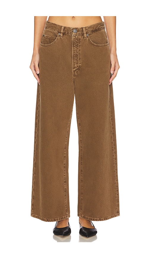 Frame Le Long Baggy Wide Leg In Bronzite