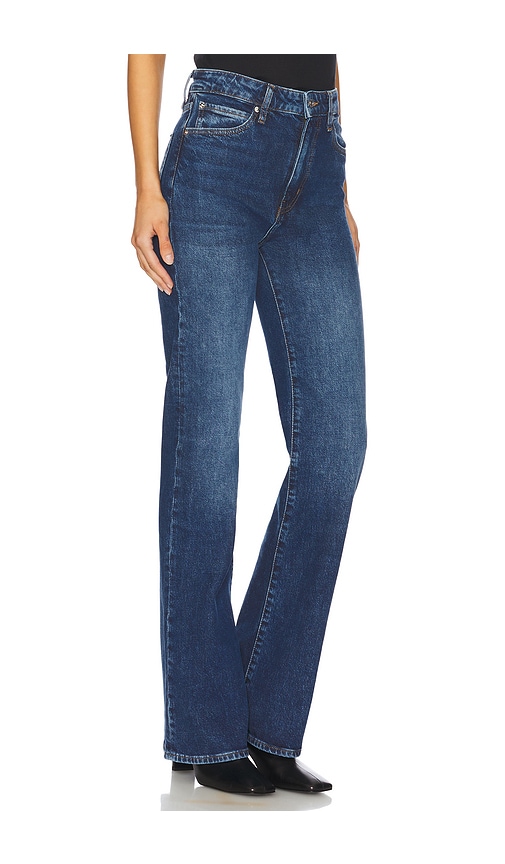 Frame The Arrow High-rise Flared Jeans In Rival