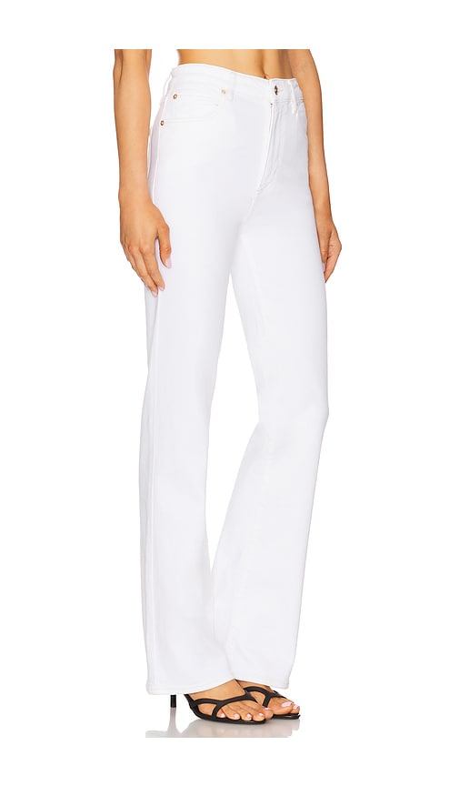 Frame The Vertical High Rise Straight Jeans In White In White