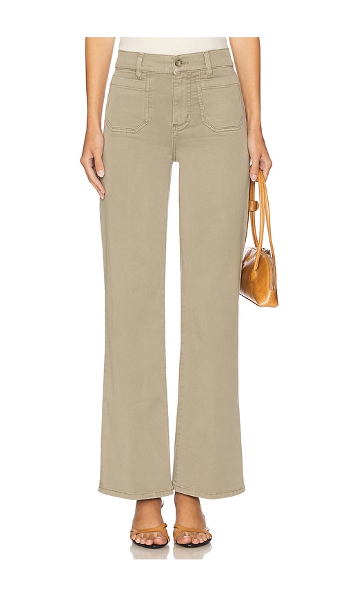 Le Slim Palazzo Modernist Pocket in Olive. - size 34 (also in 25, 26, 27, 28, 29, 30, 31, 32, 33)
