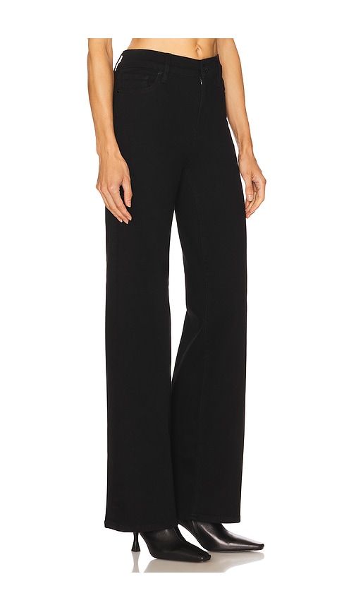 Frame Le Slim Palazzo Long Jeans In Black