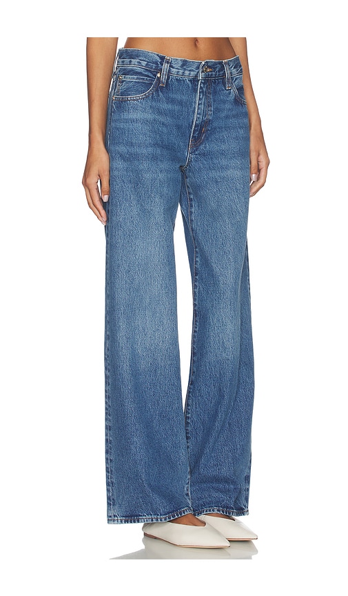 Frame The Wide Crop Jeans In Blue