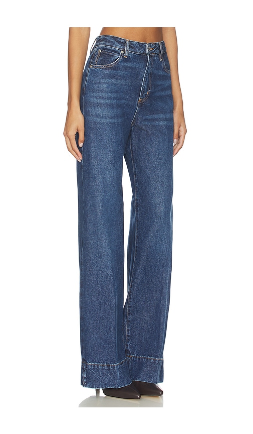 Frame The Pixie High-rise Flared Jeans In Blue