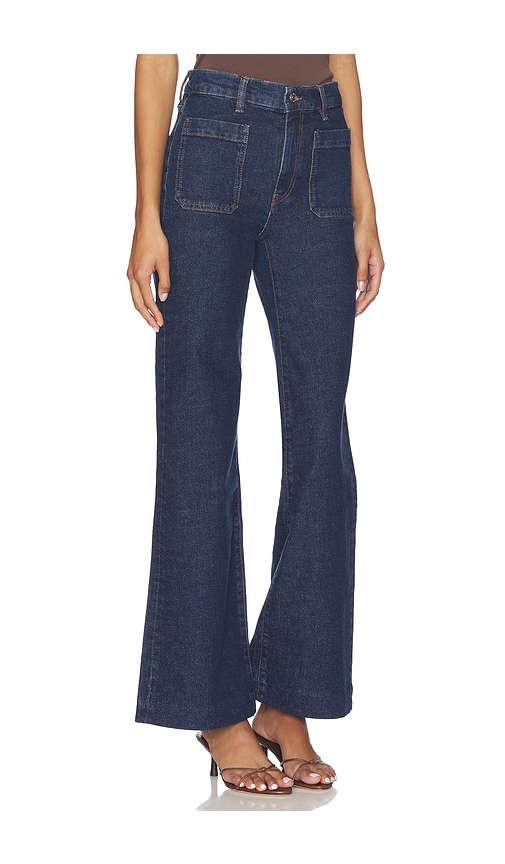 Frame Flared Jeans In Blue