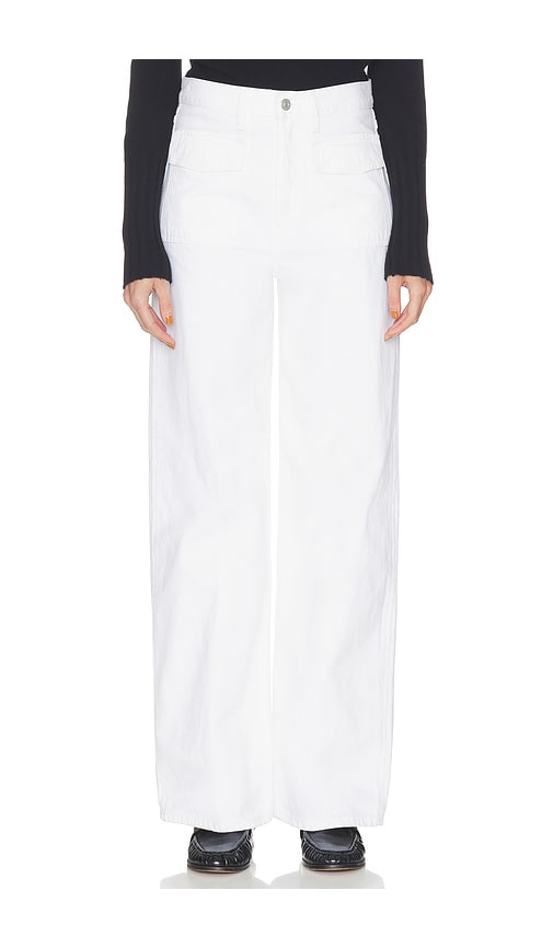 FRAME The Collegiate Pocket Jeans in White