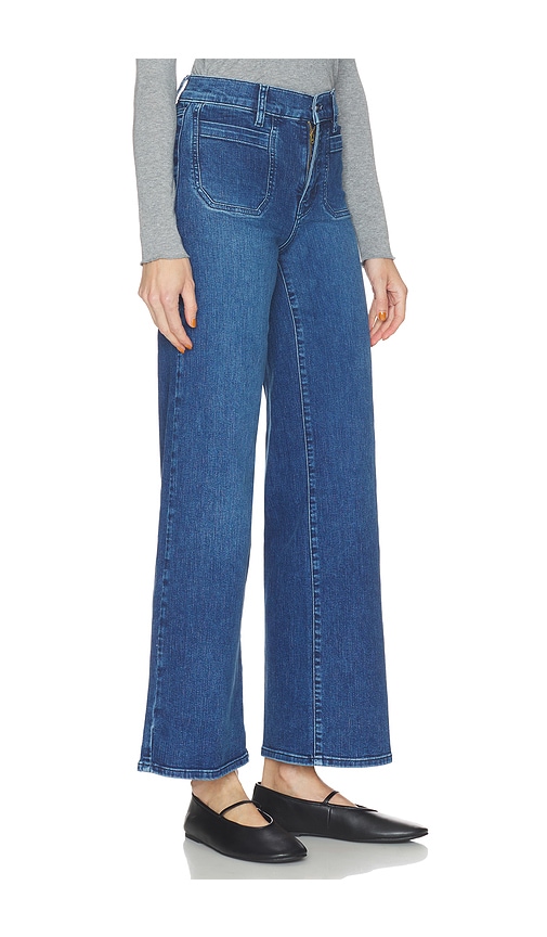 Frame Le Slim Palazzo Modernist Pocket Jeans In Iberia