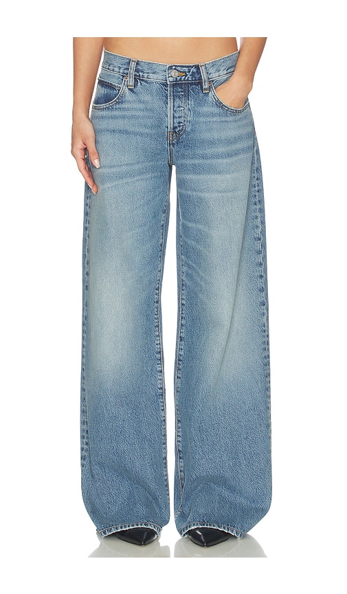 x Alexandra Leclerc The Leo Low Rise Baggy Jean in Denim-Light