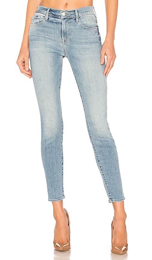 frame jeans le skinny de jeanne crop