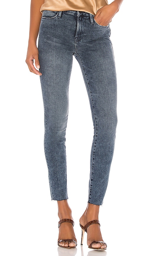 2024 Revolve, FRAME, New, Le High Rise Skinny Crop in Lombard Stone Wash Jeans 30