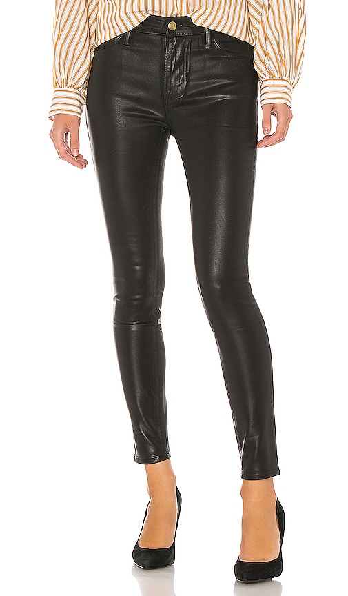 frame le high skinny leather pants