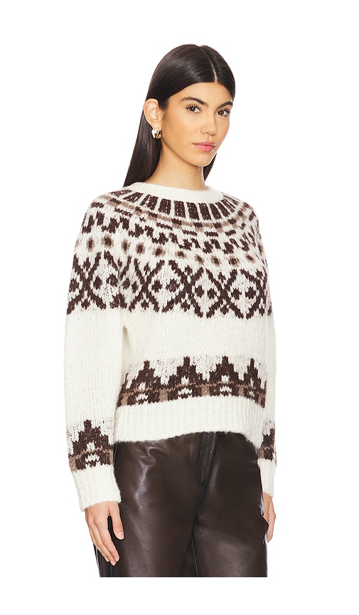 Shop Frame Fairisle Sweater In Cream