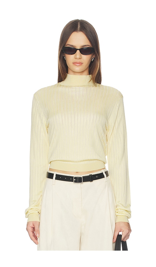 FRAME Crop Fitted Turtleneck