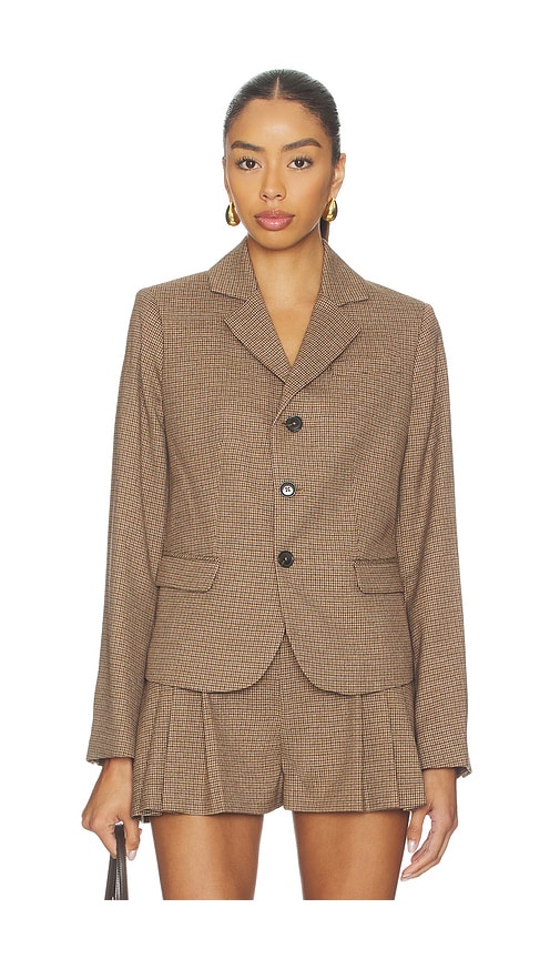 FRAME Plaid Riding Blazer