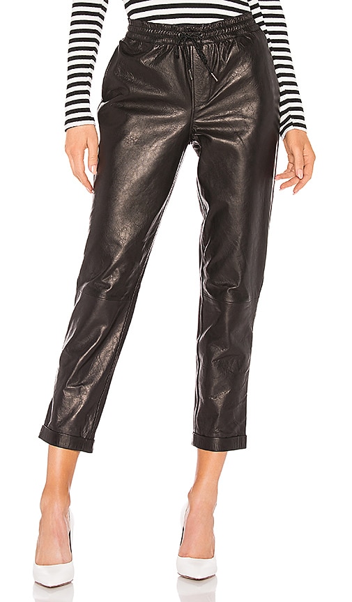 pull on leather pants