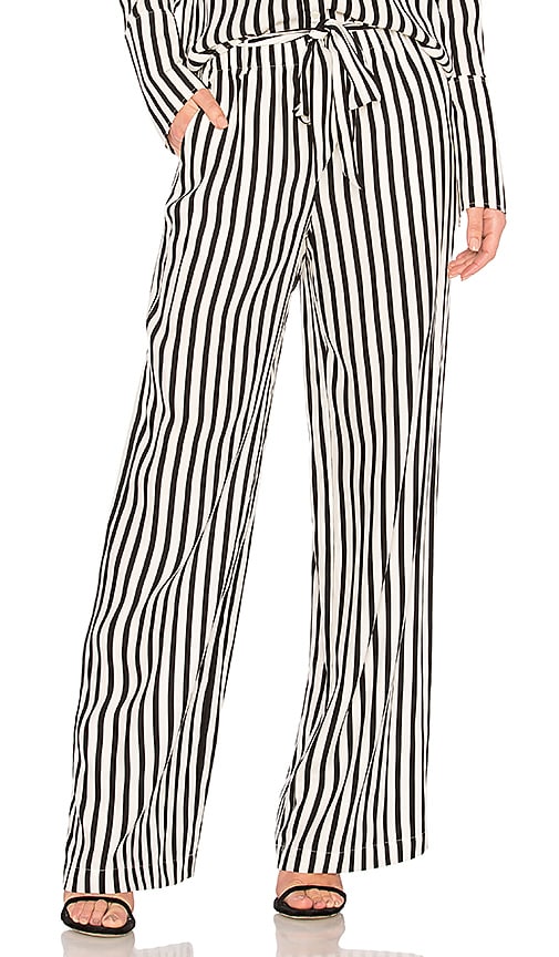 frame striped pants