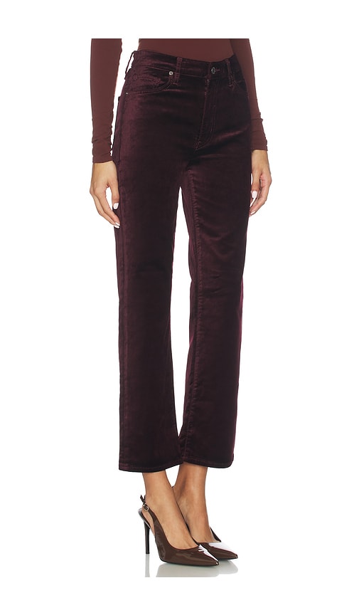 Frame Le Sleek Straight Pant In Burgundy
