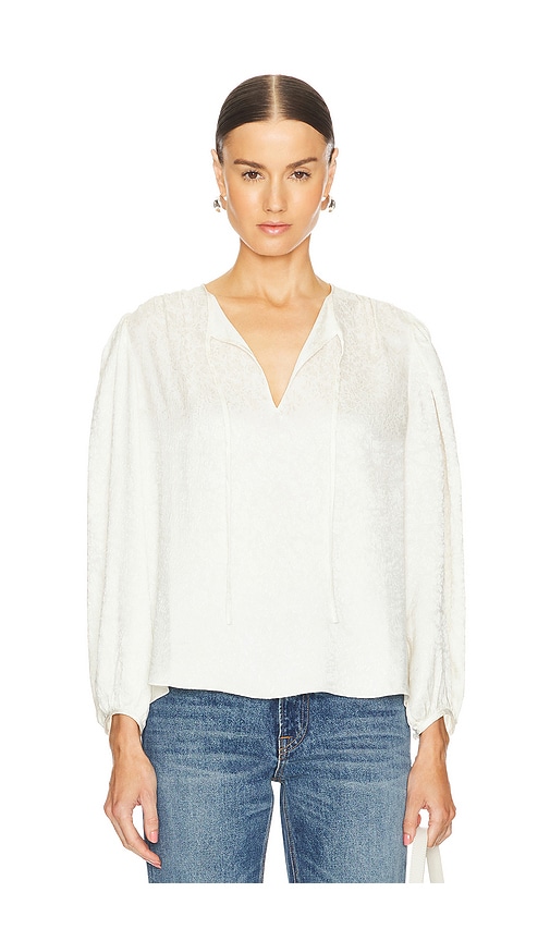 Shop Frame Popover Blouse In Cream