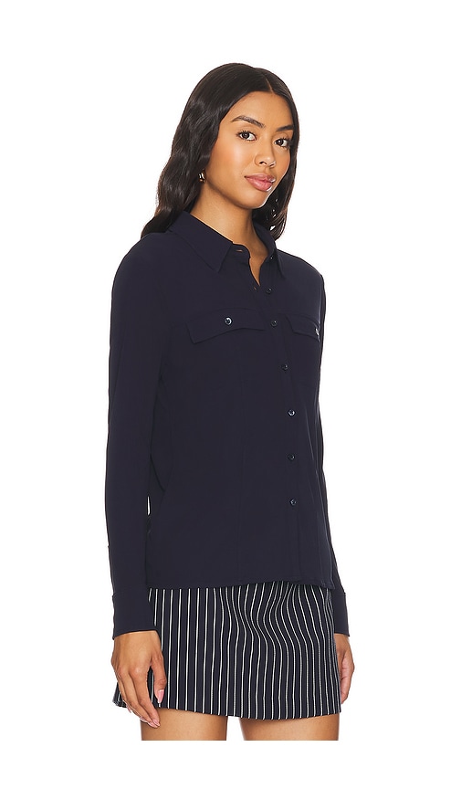 Shop Frame Button Up Shirt In Navy