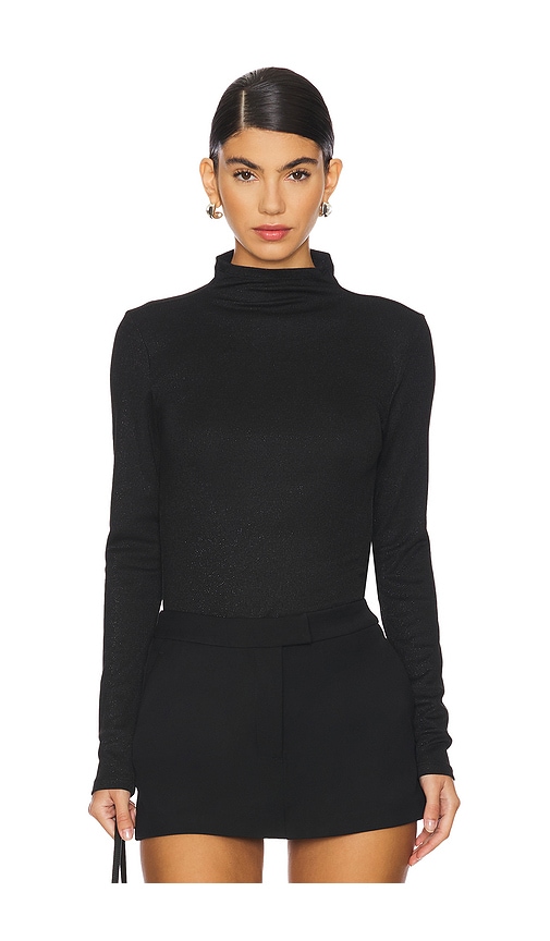 Shop Frame Turtleneck Top In Black