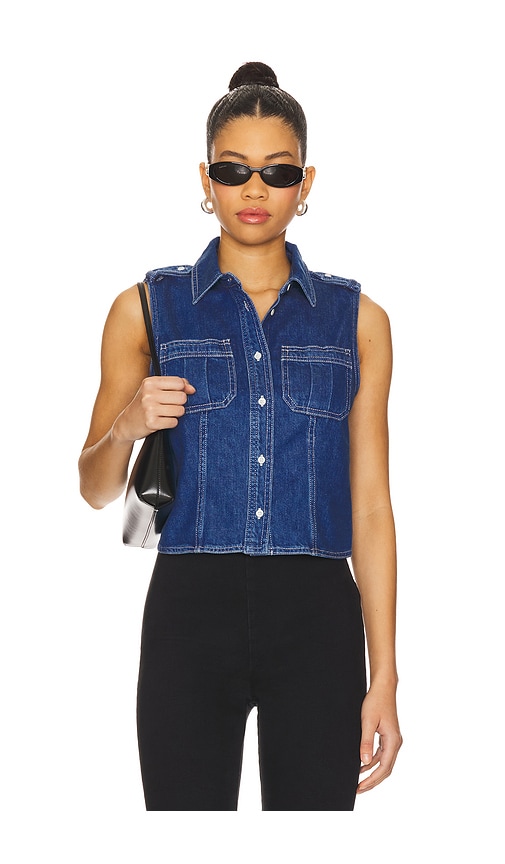 The Major Shirt in Blue. - size L (also in M, S, XL, XS, XXS) - FRAME - Modalova