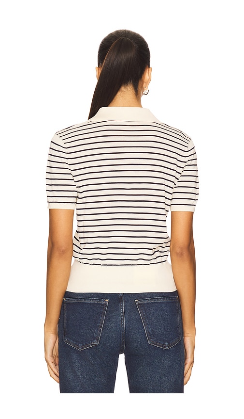  Frame Polo-t-shirt In Ivory,black. Größe S. Also In L. 