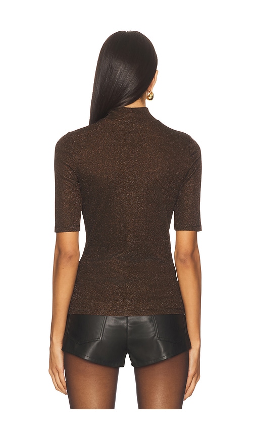 Frame T-shirt Mit Rundhalsausschnitt Lurex In Brown. Größe S. Also In Xs, M, L, Xl. 
