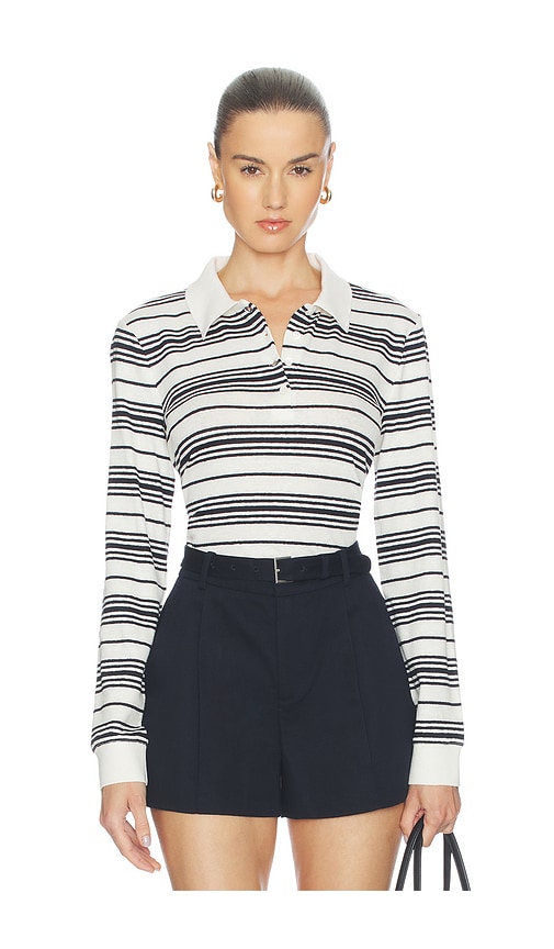 FRAME POLO RAY MANCHES LONGUES en BlackWhite Taille XS Also en S M L 302 €