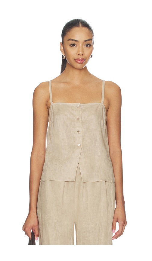 FRAME The Linen Button Cami