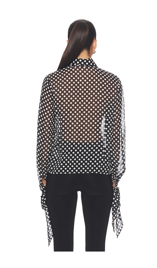 FRAME The Nouvelle Polka Dot Blouse | Thumbnail 3